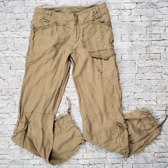 Athleta Pants - Athleta Women's Size 4 Tall Cargo Pants Navy Green
